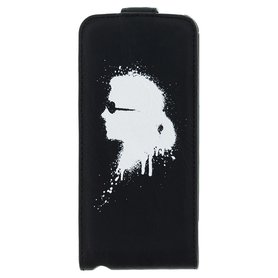 Pouzdro Karl Lagerfeld iPhone 5/SE flip grafitti